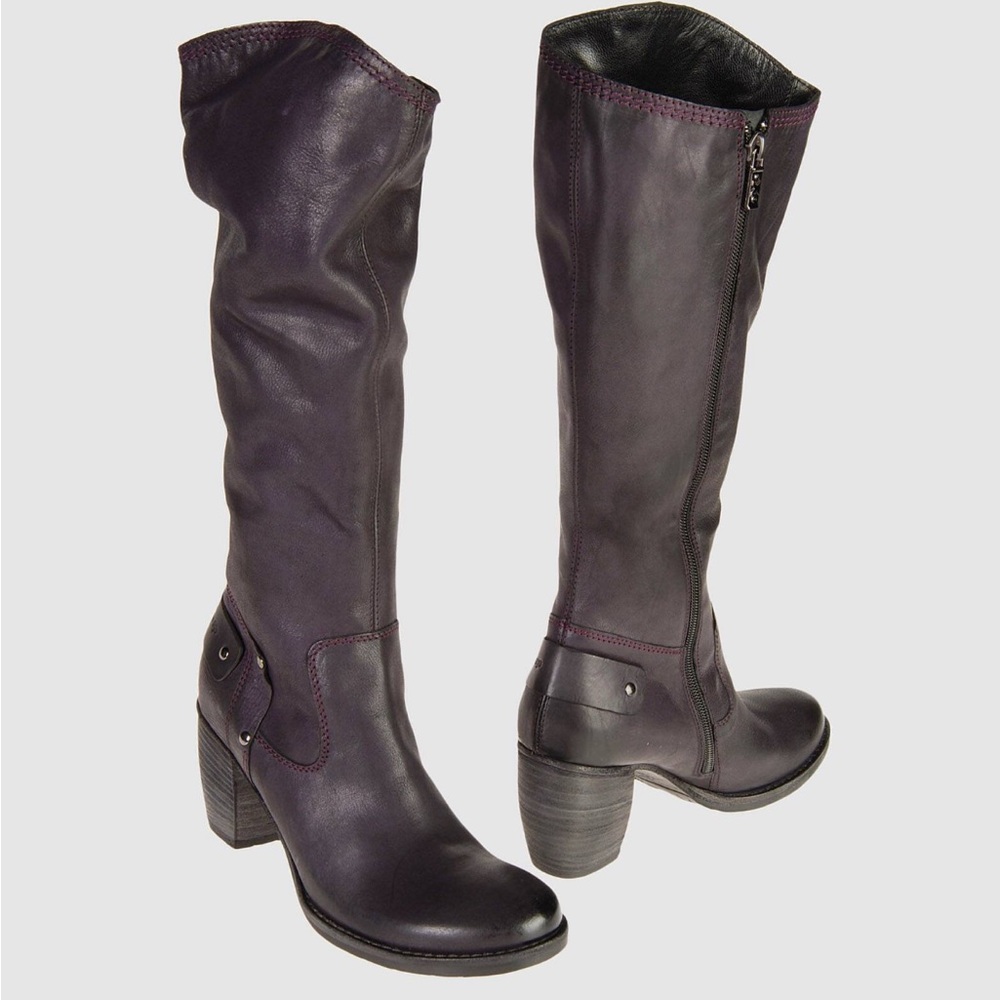 O.X.S. Low heel knee high boots 36